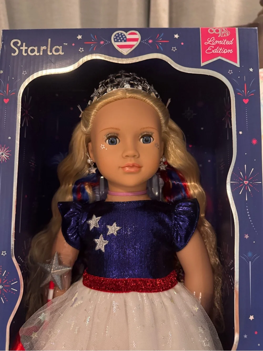 Starla Our Generation Patriotic Doll in Red, White & Blue
